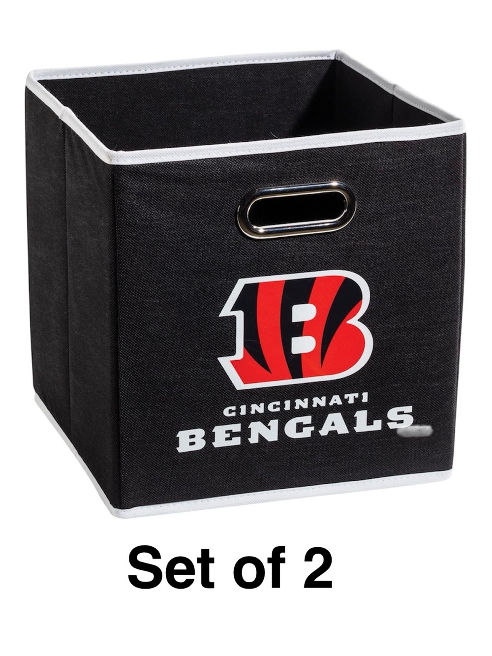 Cincinnati Bengals Collapsible Storage Bin Franklin Sports NFL Football